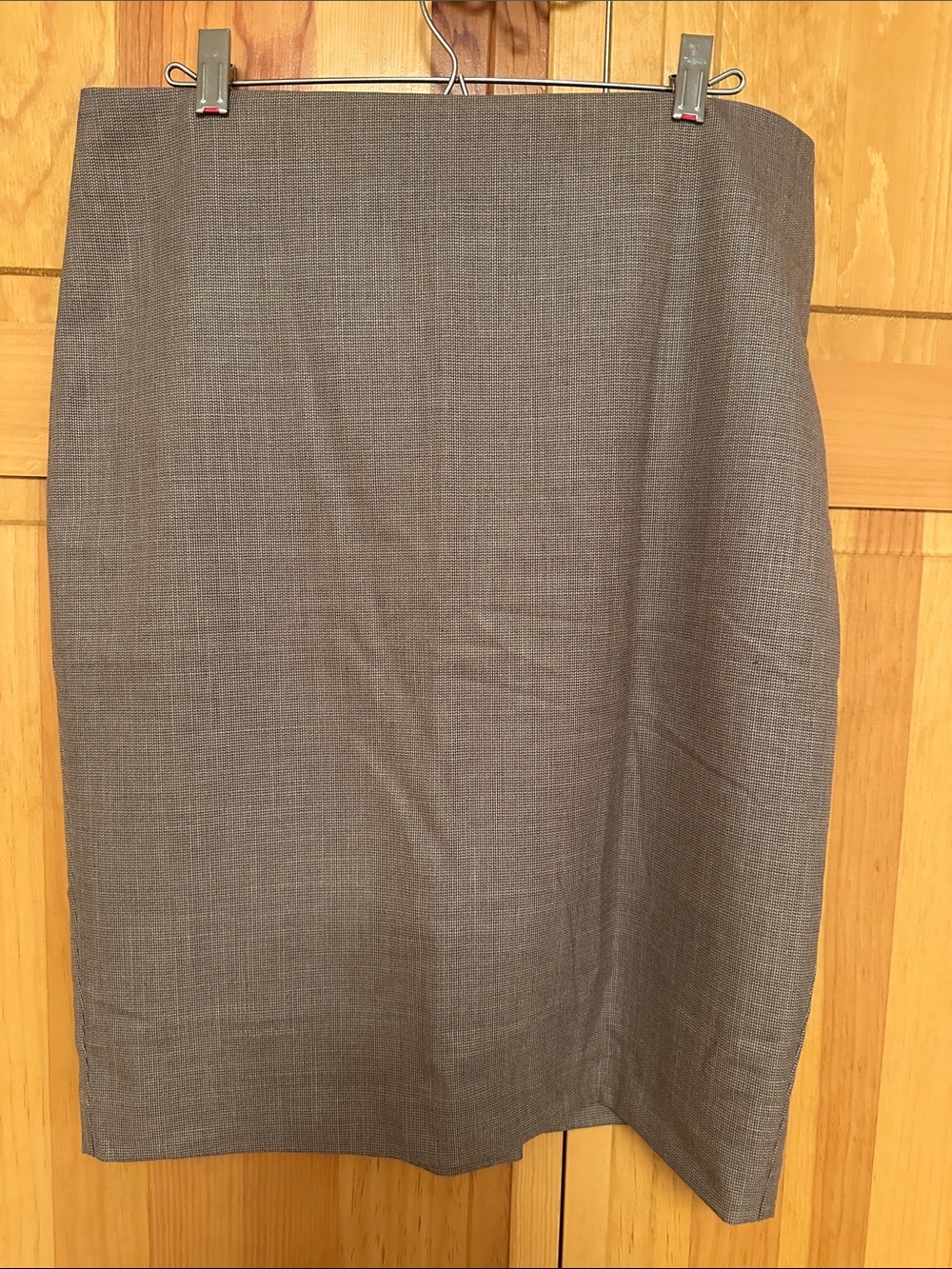 Ann Taylor Charcoal Textured Pencil Skirt